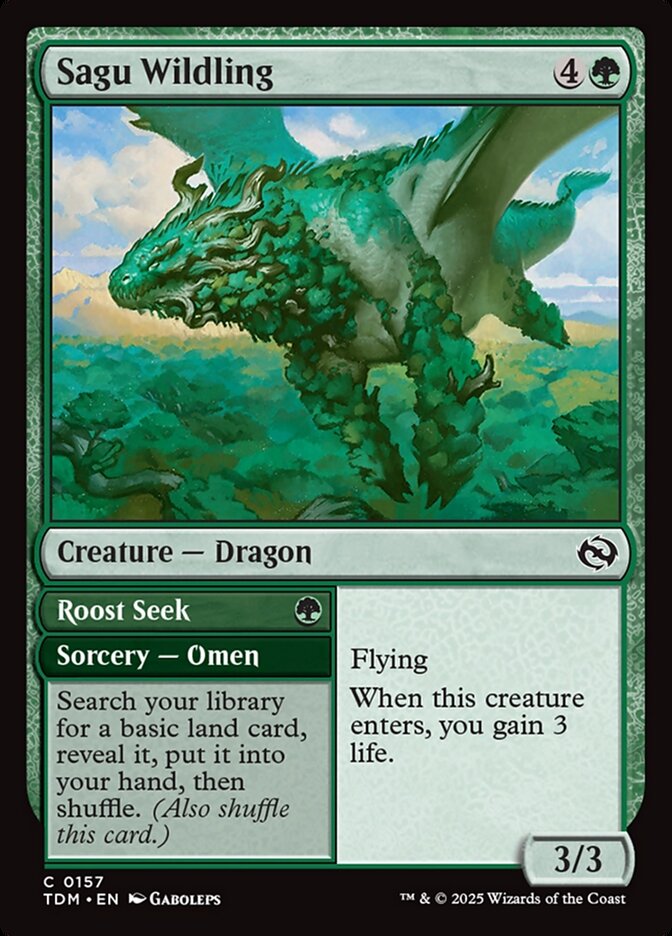 Sagu Wildling // Roost Seek 157 (Tarkir: Dragonstorm)  - Foil | Good Games Morley