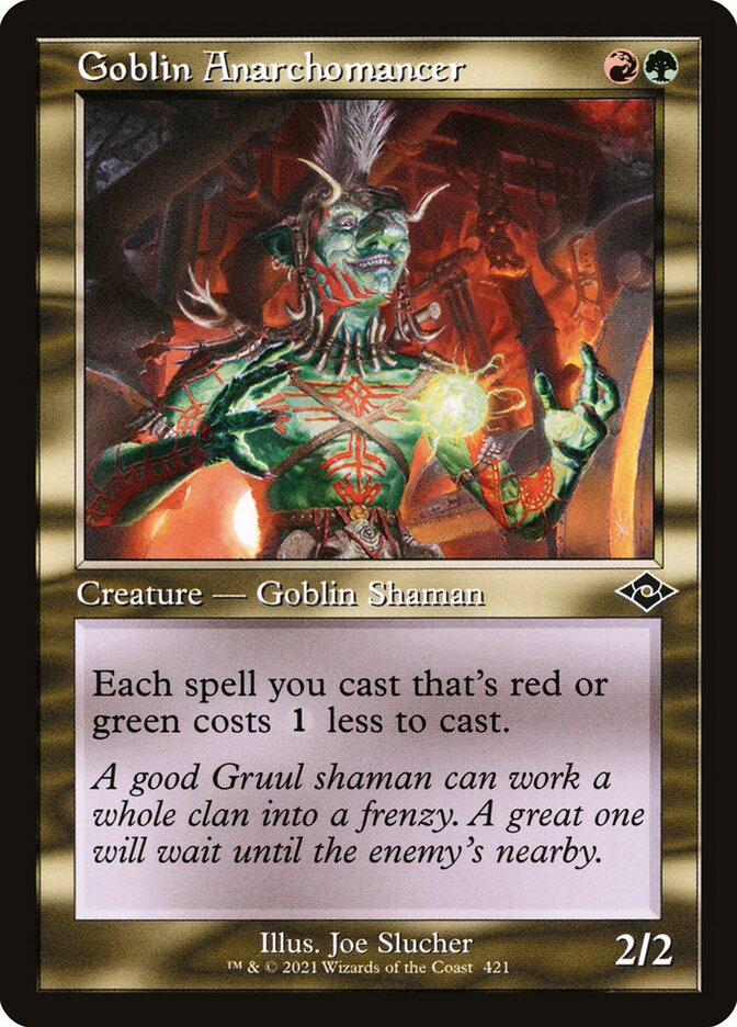 Goblin Anarchomancer Retro Frame 421 (Modern Horizons 2)  - Foil | Good Games Morley