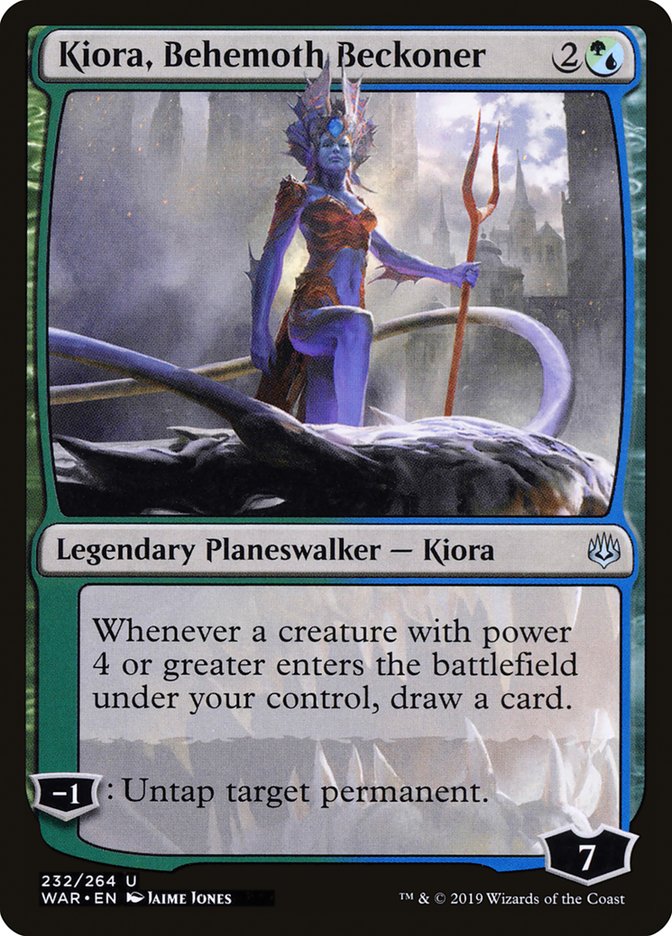 Kiora, Behemoth Beckoner 232 (War of the Spark)  | Good Games Morley