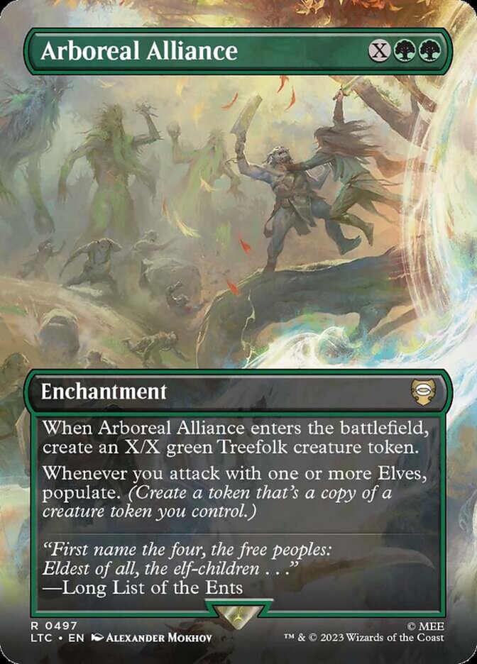 Arboreal Alliance 497/347 (Commander: The Lord of the Rings: Tales of Middle-earth)  - Borderless Foil | Good Games Morley