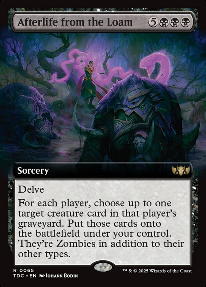 Afterlife from the Loam 65 (Commander: Tarkir: Dragonstorm)  - Extended Art | Good Games Morley