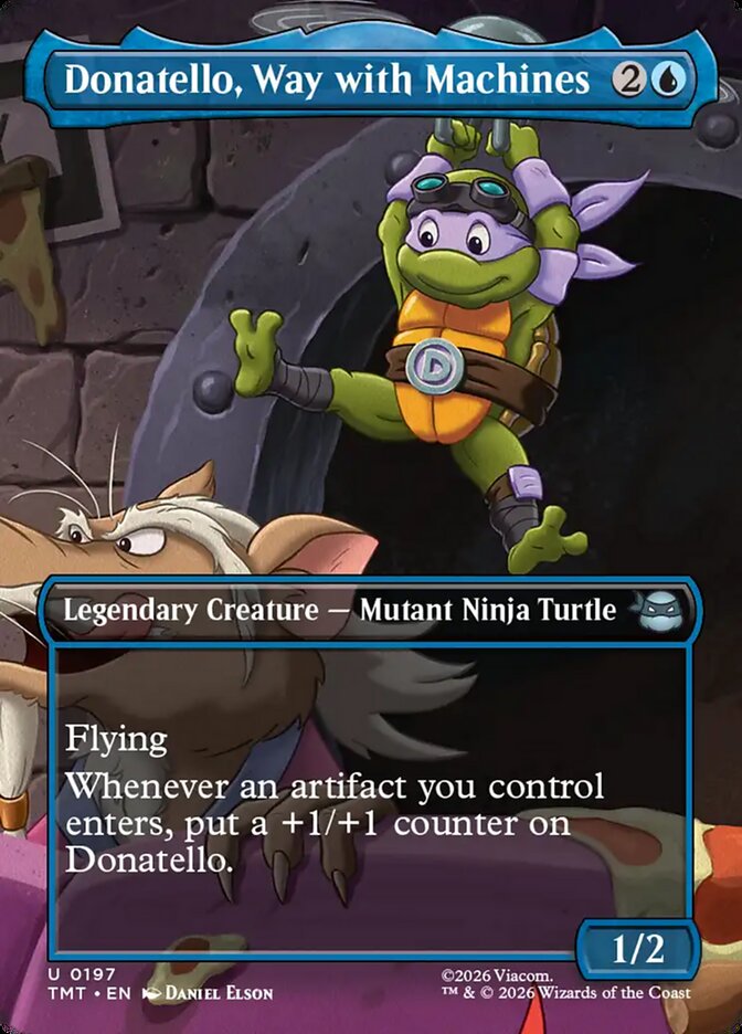 Donatello, Way with Machines 197 (Teenage Mutant Ninja Turtles)  - Borderless Foil | Good Games Morley