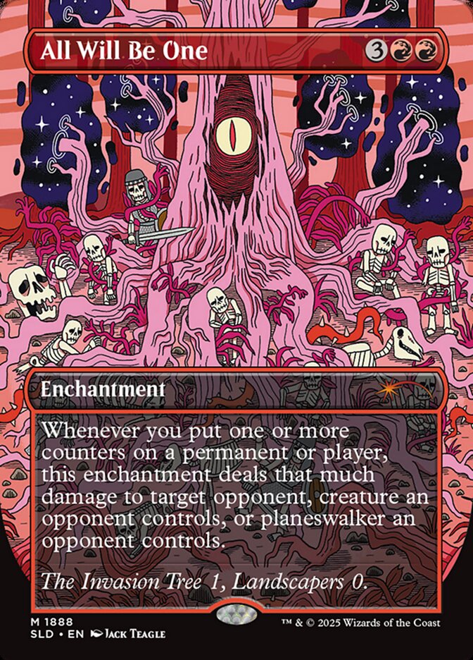 All Will Be One 1888 (Secret Lair Drop Series)  - Borderless Rainbow Foil | Good Games Morley