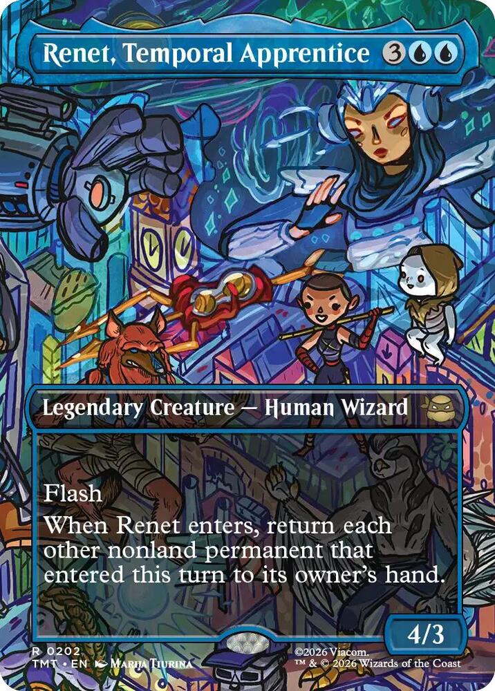 Renet, Temporal Apprentice 202/190 (Teenage Mutant Ninja Turtles)  - Borderless Foil | Good Games Morley