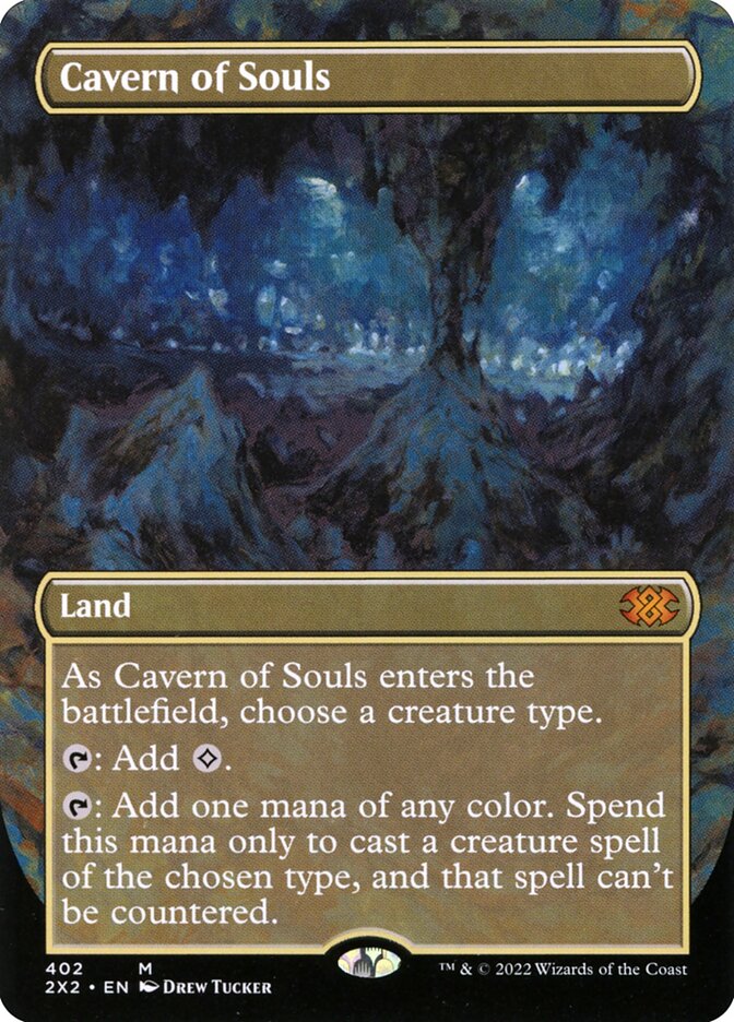 Cavern of Souls 402/331 (Double Masters 2022)  - Borderless Foil | Good Games Morley
