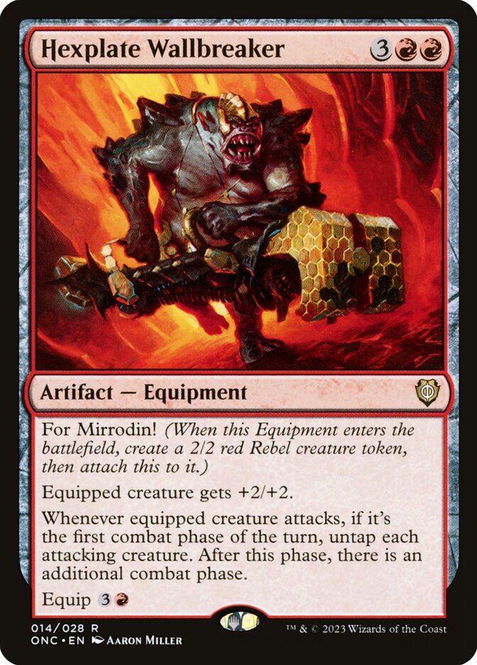 Hexplate Wallbreaker 14 (Commander: Phyrexia: All Will Be One)  | Good Games Morley