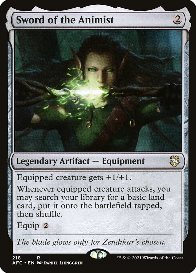 Sword of the Animist 218 (Commander: Adventures in the Forgotten Realms)  | Good Games Morley