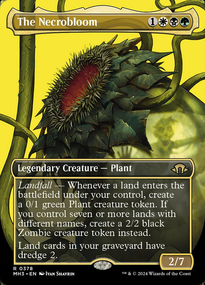 The Necrobloom 378/319 (Modern Horizons 3)  - Borderless Foil | Good Games Morley