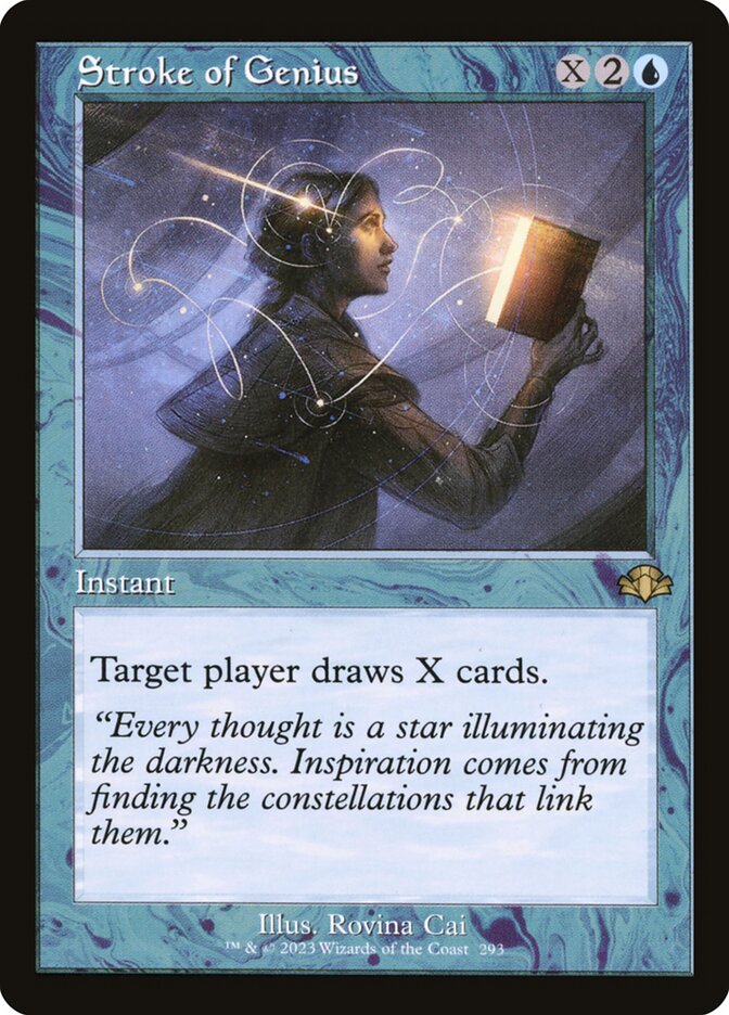 Stroke of Genius 293/261 (Dominaria Remastered)  - Retro | Good Games Morley