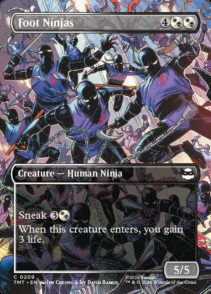 Foot Ninjas  209/190 (Teenage Mutant Ninja Turtles)  - Borderless Foil | Good Games Morley