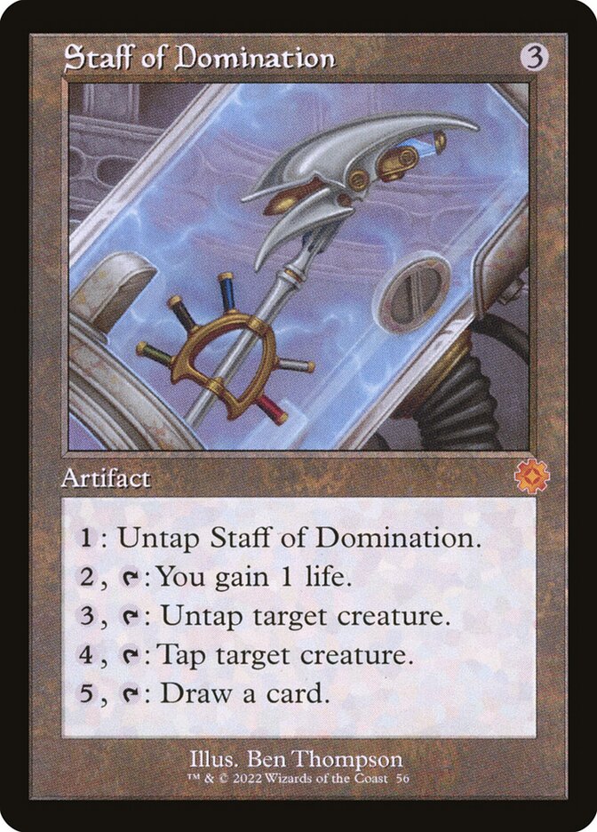 Staff of Domination 56 (The Brothers' War: Retro Frame Artifacts)  | Good Games Morley