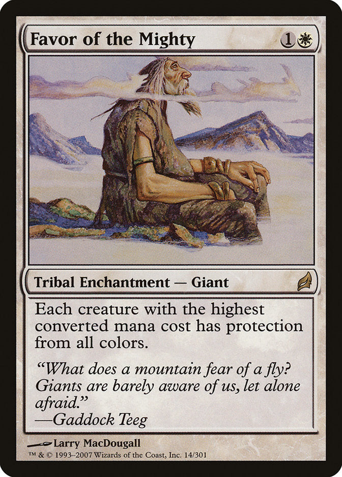 Favor of the Mighty 14/301 (Lorwyn)  | Good Games Morley