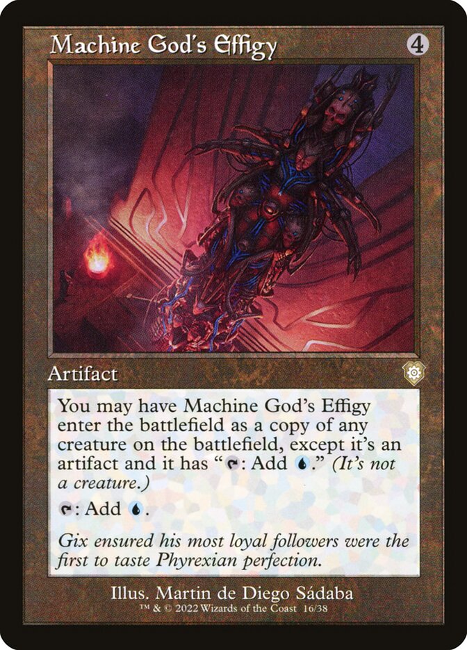 Machine Gods Effigy Retro Frame 16 (Commander: The Brothers' War)  | Good Games Morley