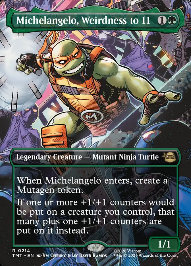 Michelangelo, Weirdness to 11 214/190 (Teenage Mutant Ninja Turtles)  - Borderless | Good Games Morley