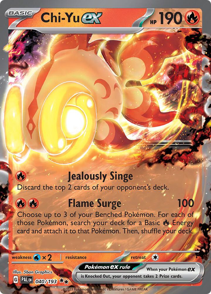 Chi-Yu ex 040/193 (SV02: Paldea Evolved)  - Holofoil | Good Games Morley