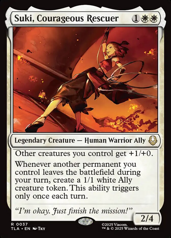 Suki, Courageous Rescuer 37 (Avatar: The Last Airbender)  - Foil | Good Games Morley
