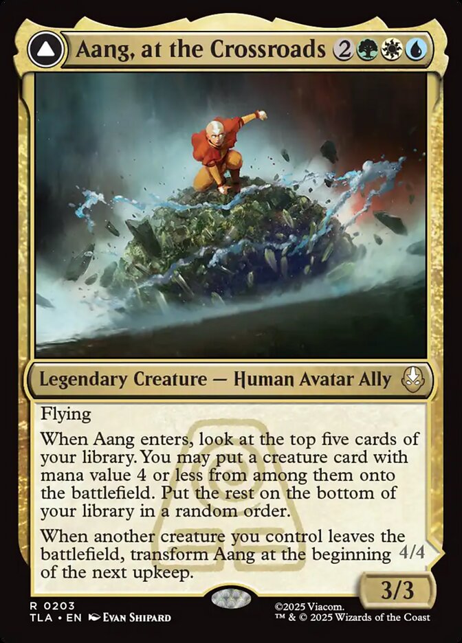 Aang, at the Crossroads // Aang, Destined Savior 203 (Avatar: The Last Airbender)  - Foil | Good Games Morley