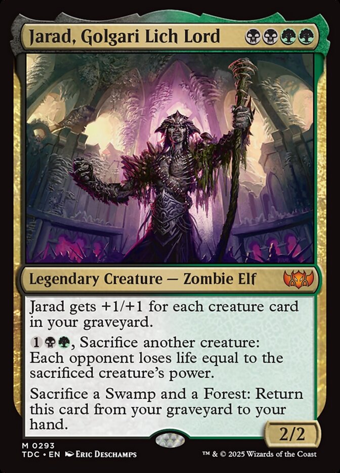 Jarad, Golgari Lich Lord 293 (Commander: Tarkir: Dragonstorm)  | Good Games Morley