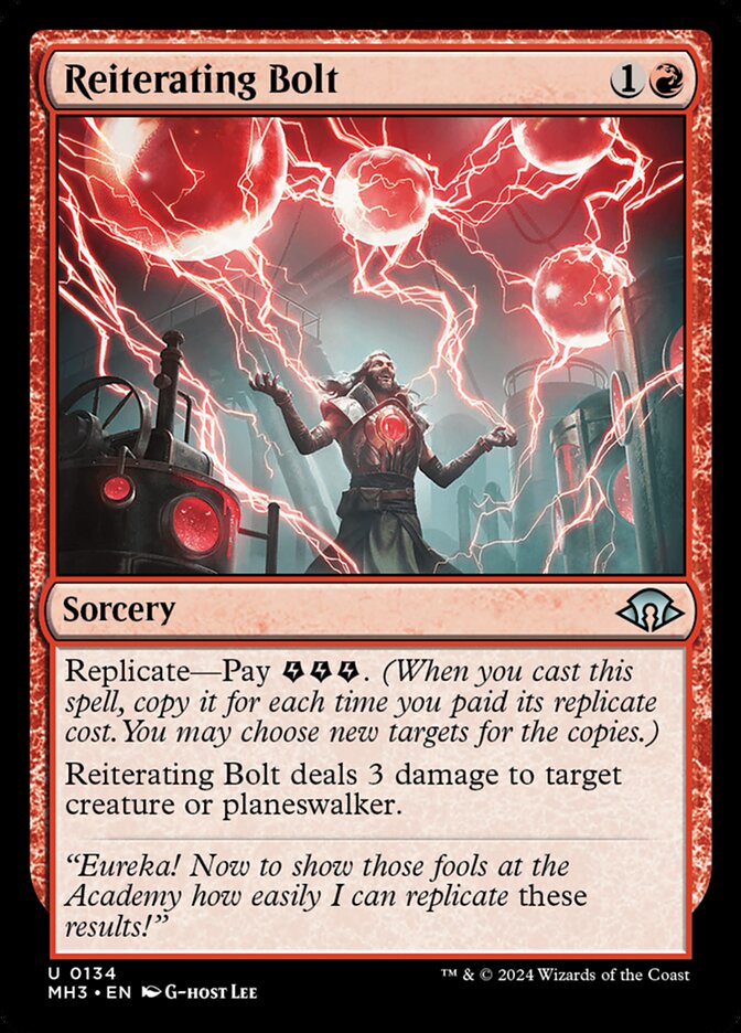 Reiterating Bolt 134/319 (Modern Horizons 3)  | Good Games Morley