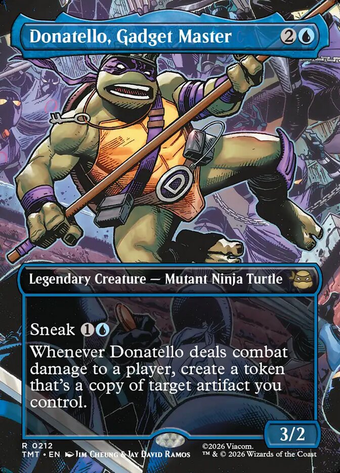Donatello, Gadget Master 212 (Teenage Mutant Ninja Turtles)  - Borderless Foil | Good Games Morley