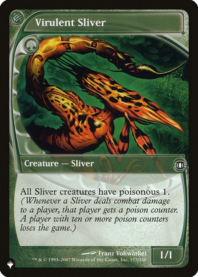 Virulent Sliver FUT-155/5075 (The List Reprints)  | Good Games Morley