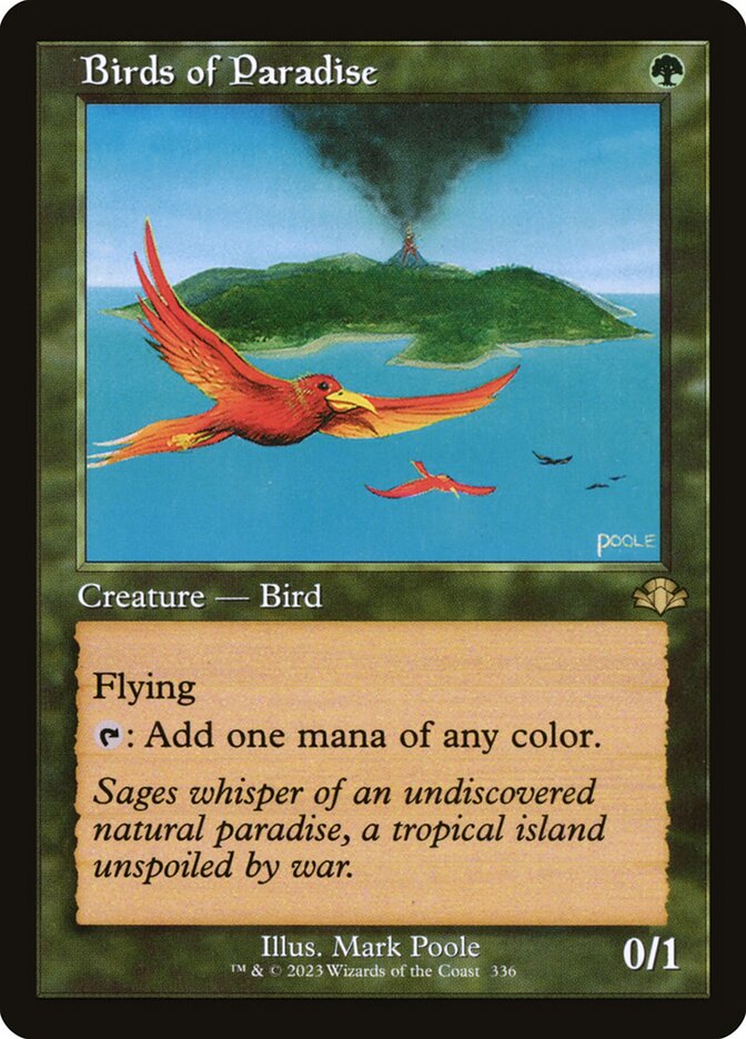 Birds of Paradise 336/261 (Dominaria Remastered)  - Retro | Good Games Morley