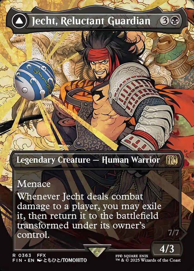 Jecht, Reluctant Guardian // Braska's Final Aeon 363/309 (FINAL FANTASY)  - Borderless Foil | Good Games Morley