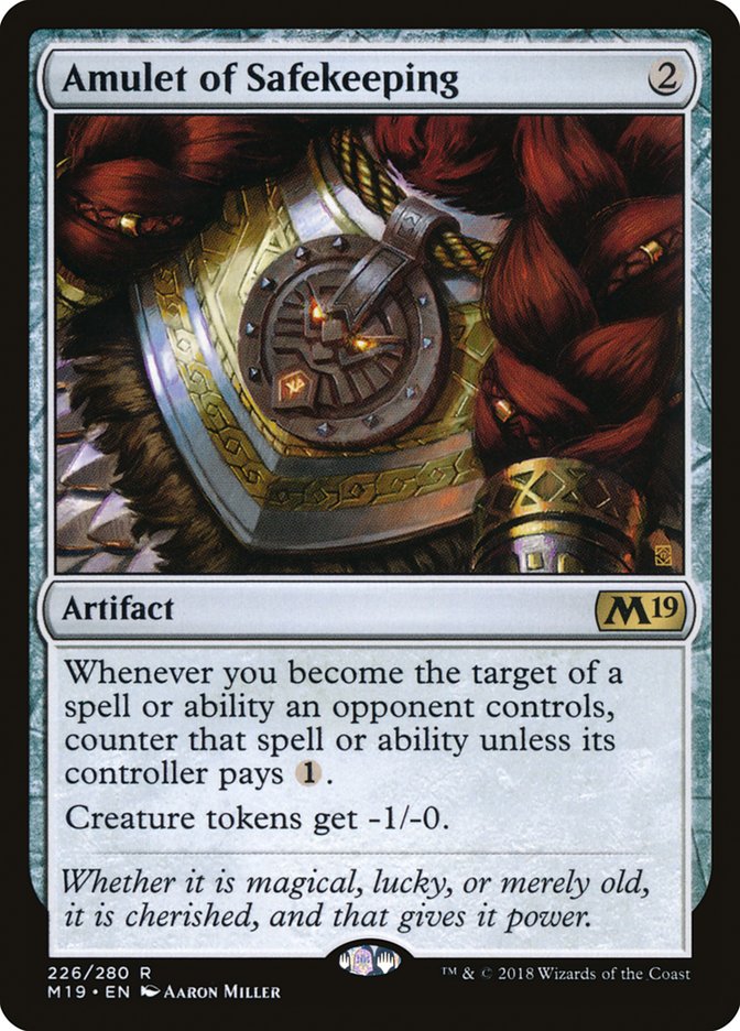 Amulet of Safekeeping 226 (Core Set 2019)  | Good Games Morley