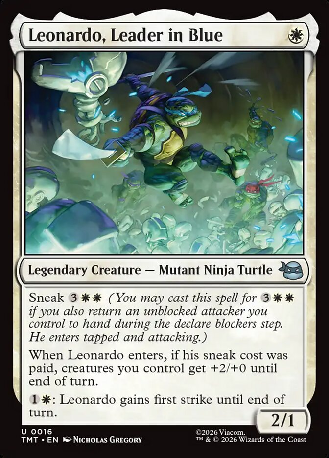 Leonardo, Leader in Blue 16 (Teenage Mutant Ninja Turtles)  - Foil | Good Games Morley