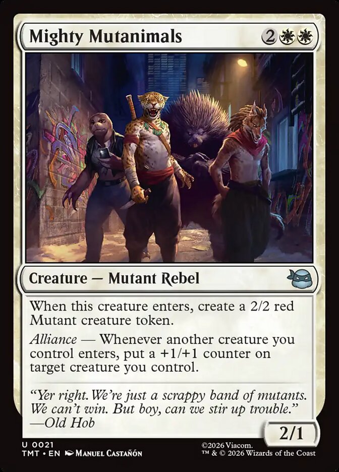 Mighty Mutanimals 21/190 (Teenage Mutant Ninja Turtles)  - Foil | Good Games Morley