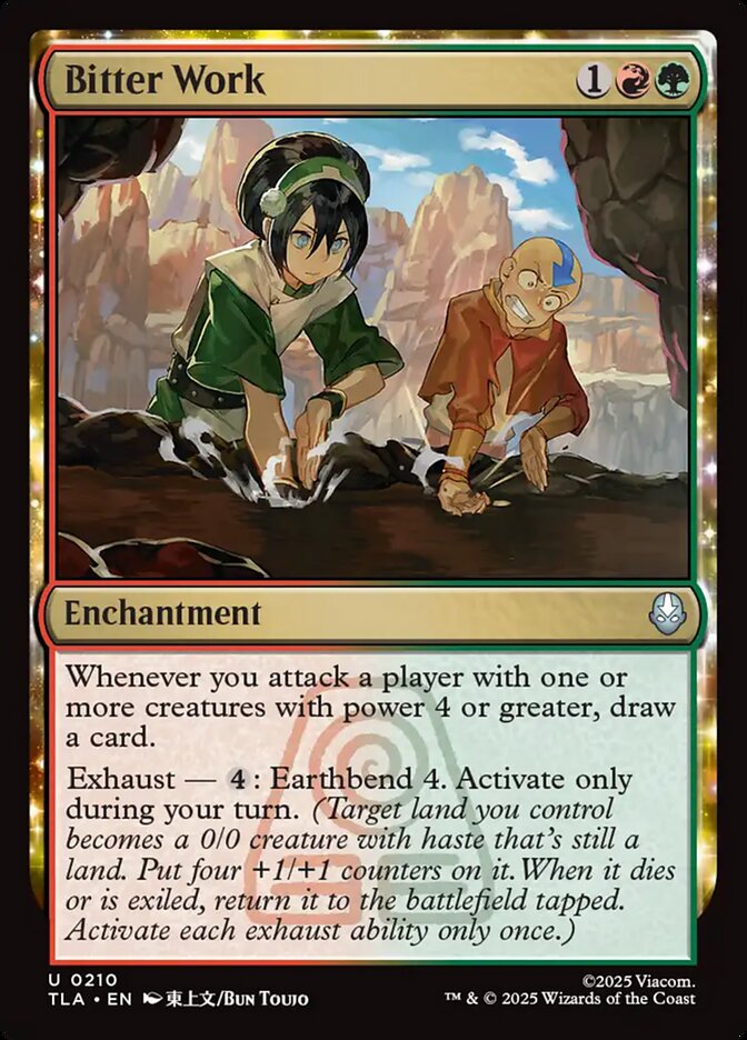 Bitter Work 210/286 (Avatar: The Last Airbender)  - Foil | Good Games Morley