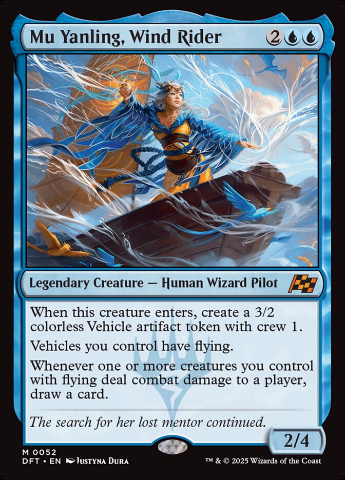 Mu Yanling, Wind Rider 52/291 (Aetherdrift)  - Foil | Good Games Morley