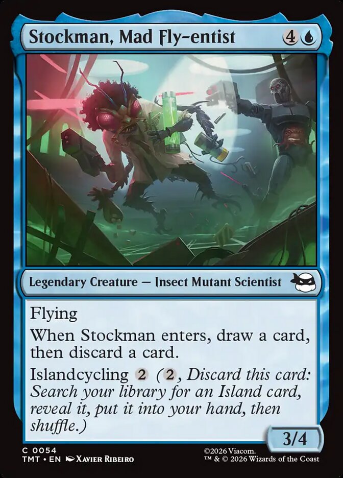 Stockman, Mad Fly-entist 54/190 (Teenage Mutant Ninja Turtles)  - Foil | Good Games Morley