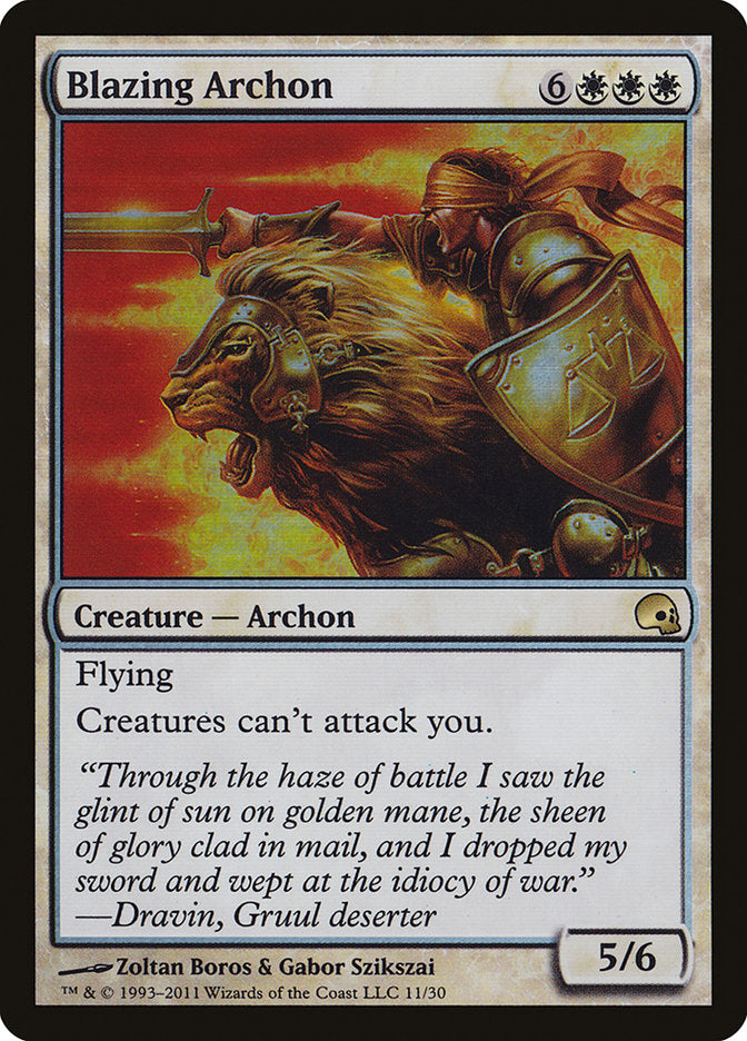 Blazing Archon 11/50 (Premium Deck Series: Graveborn)  - Foil | Good Games Morley