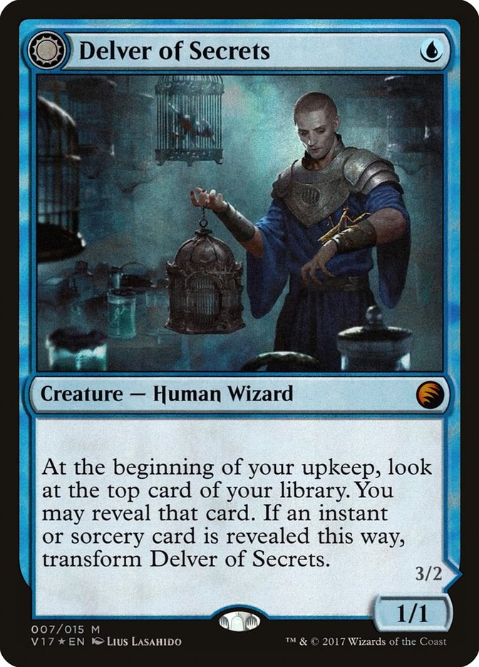 Delver of Secrets // Insectile Aberration 7/15 (From the Vault: Transform)  - Foil | Good Games Morley