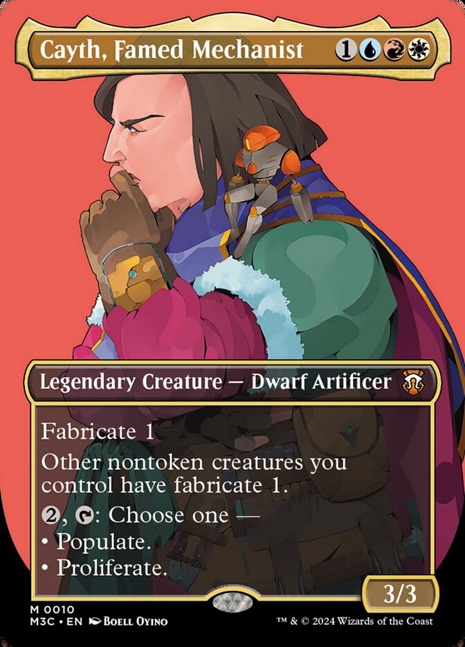Cayth, Famed Mechanist 10/411 (Commander: Modern Horizons 3)  - Borderless Foil | Good Games Morley