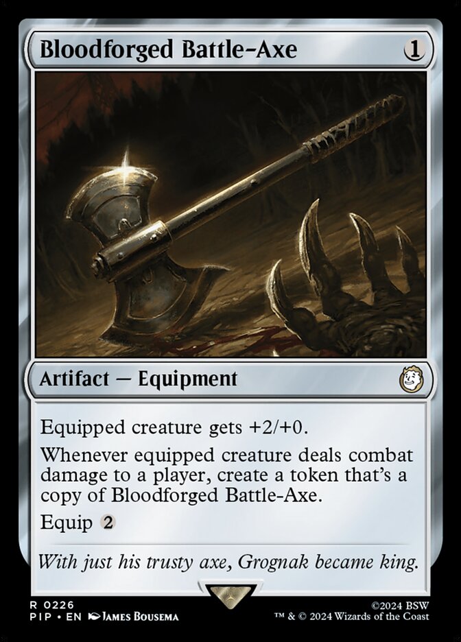 Bloodforged Battle-Axe 226/326 (Universes Beyond: Fallout)  | Good Games Morley