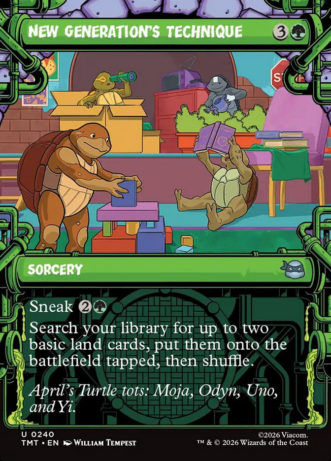 New Generation's Technique 240/190 (Teenage Mutant Ninja Turtles)  - Showcase Foil | Good Games Morley