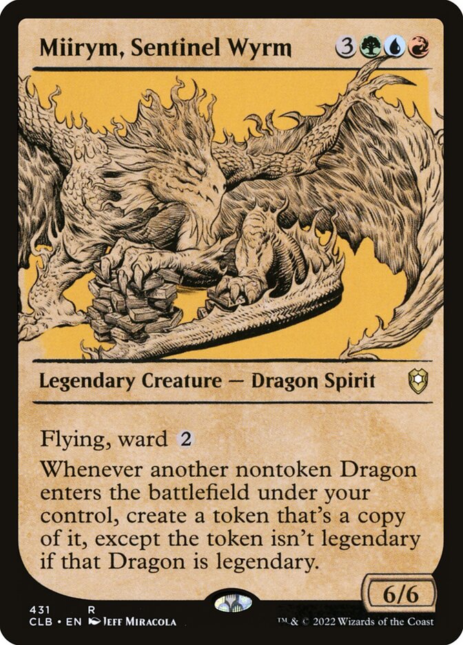 Miirym, Sentinel Wyrm 431/361 (Commander Legends: Battle for Baldur's Gate)  - Foil | Good Games Morley