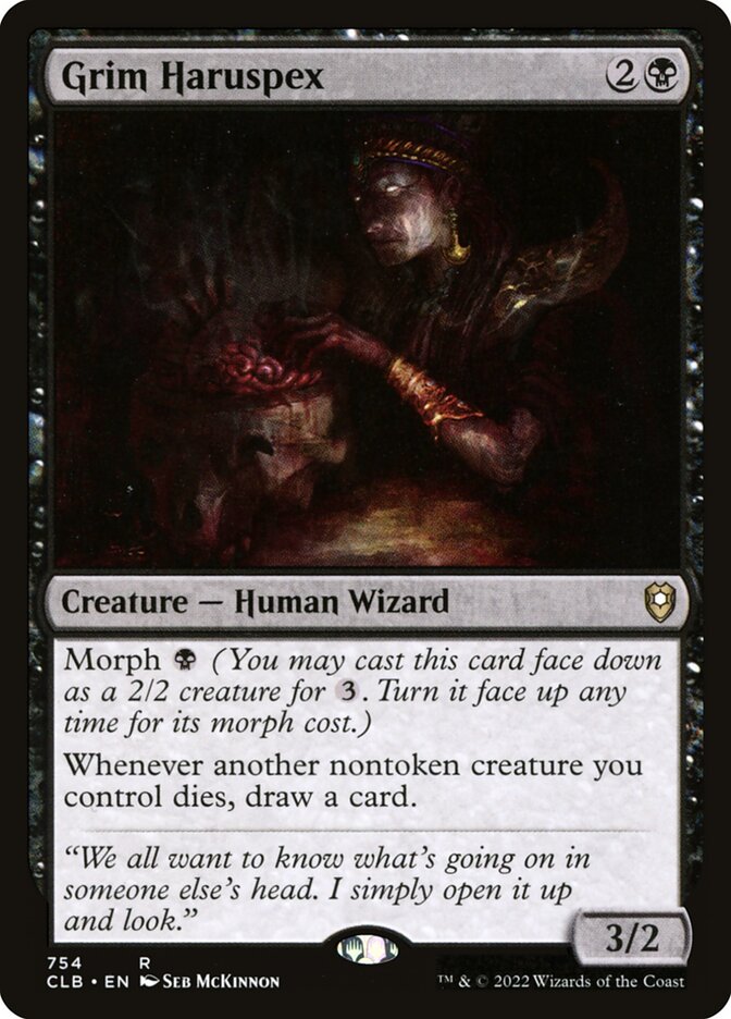 Grim Haruspex 754/361 (Commander Legends: Battle for Baldur's Gate)  | Good Games Morley