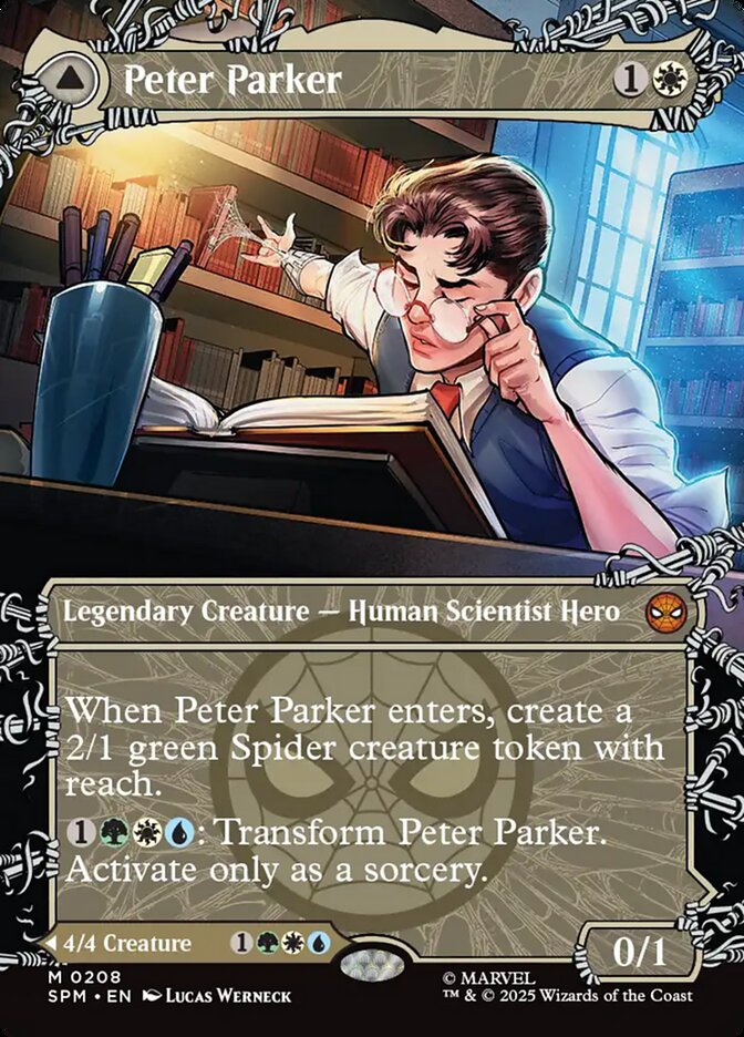Peter Parker // Amazing Spider-Man 208/198 (Marvel's Spider-Man)  - Showcase Foil | Good Games Morley