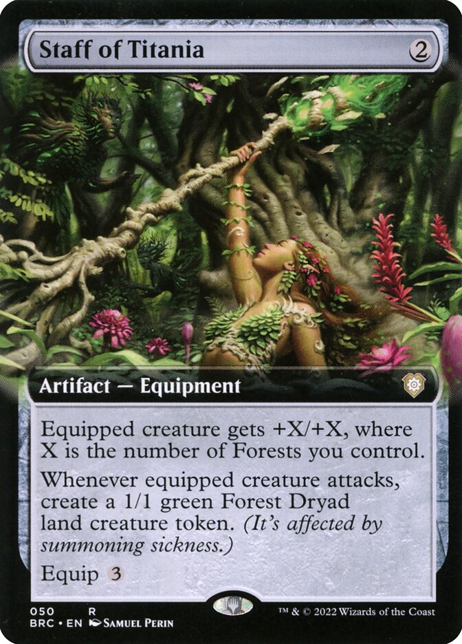 Staff of Titania Extended Art 50 (Commander: The Brothers' War)  | Good Games Morley