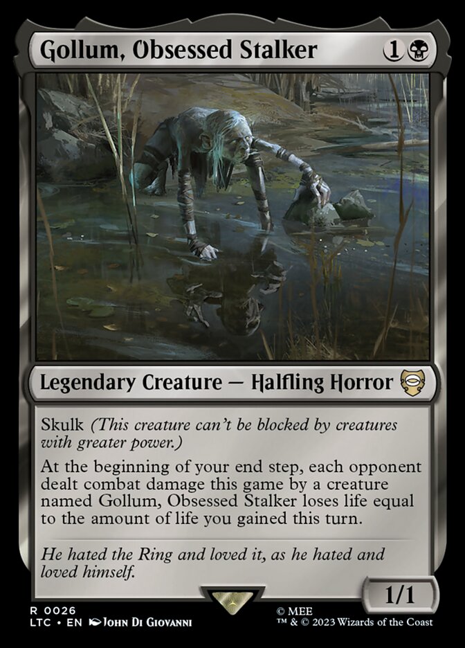 Gollum, Obsessed Stalker 26/347 (Commander: The Lord of the Rings: Tales of Middle-earth)  | Good Games Morley