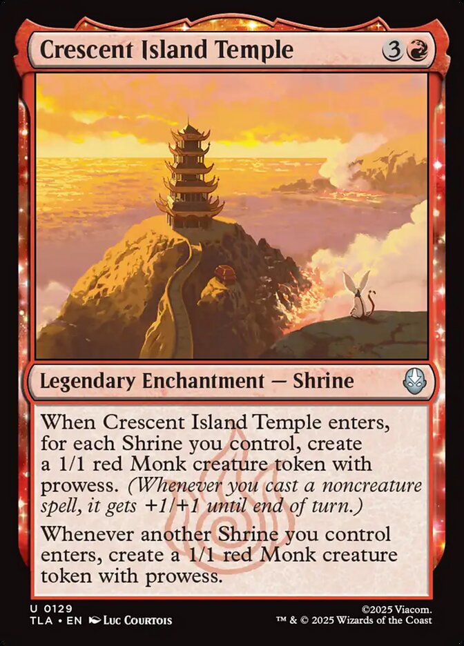 Crescent Island Temple 129 (Avatar: The Last Airbender)  - Foil | Good Games Morley