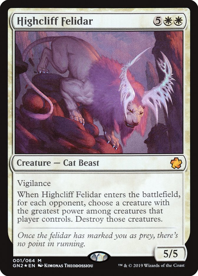 Highcliff Felidar 1/64 (Magic Game Night 2019)  - Foil | Good Games Morley