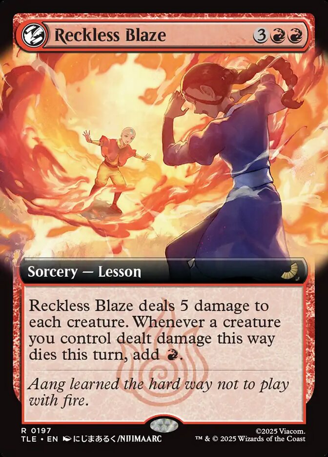 Reckless Blaze 197/317 (Avatar: The Last Airbender: Eternal-Legal)  - Extended Art Foil | Good Games Morley