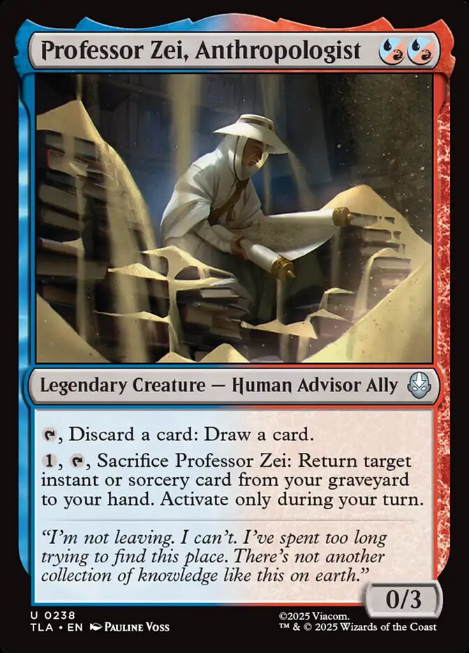 Professor Zei, Anthropologist 238/286 (Avatar: The Last Airbender)  - Foil | Good Games Morley