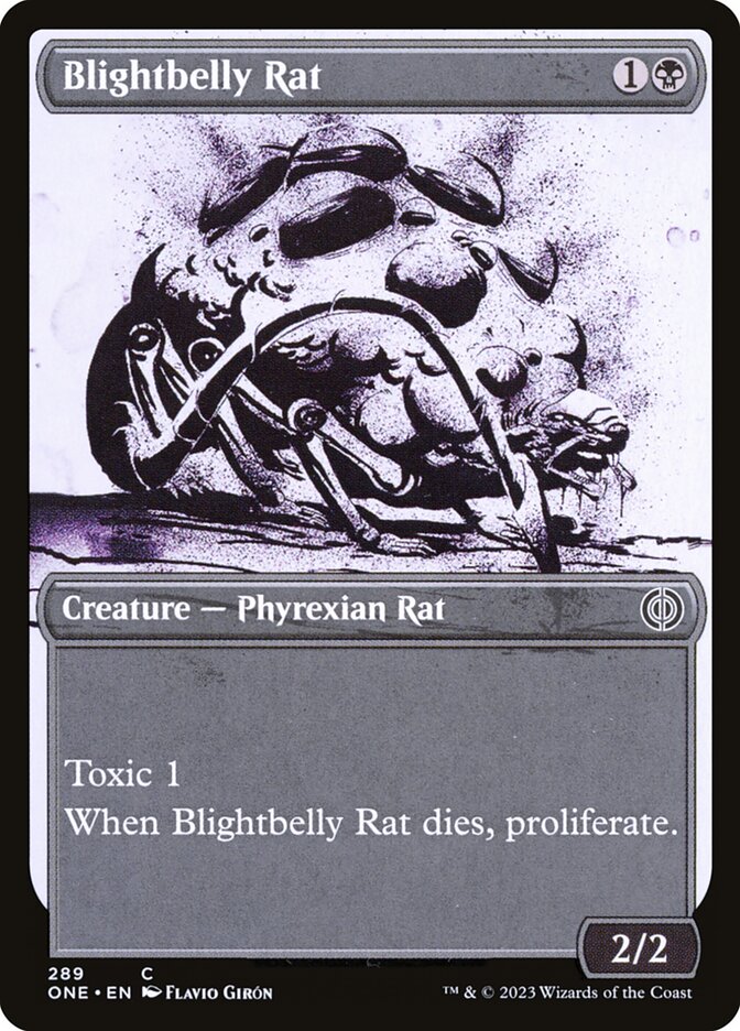 Blightbelly Rat 289 (Phyrexia: All Will Be One)  - Showcase Foil | Good Games Morley