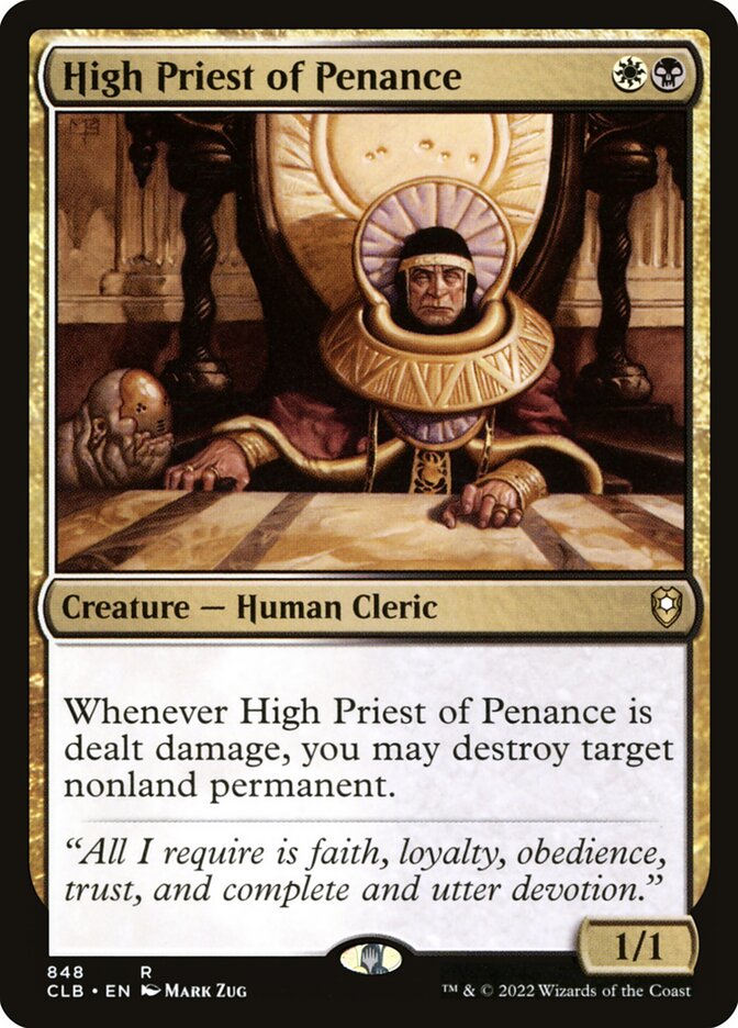 High Priest of Penance 848 (Commander Legends: Battle for Baldur's Gate)  | Good Games Morley