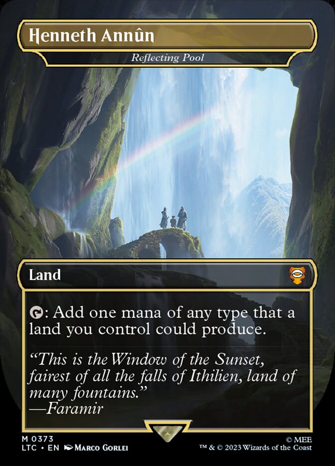Henneth Annûn - Reflecting Pool 373 (Commander: The Lord of the Rings: Tales of Middle-earth)  - Borderless | Good Games Morley